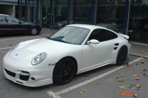Salih's White 997TT with HRE, PSS10, TechArt
