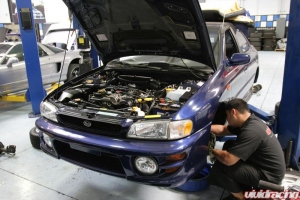 Subaru install at Vivid Racing