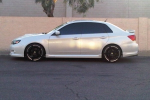 2008 Wrx Lowered On Agency Power Springs
