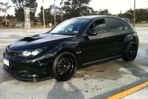 2008 Subaru STI Advan RS-D Wheels 19 inch Michelin