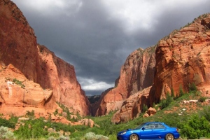 Subaru STI with Cusco Coilovers