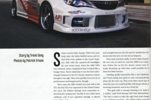 SubieSport March 2008 Magazine Feature