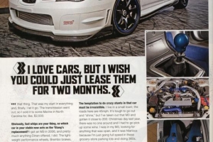 Rides Magazine Featuring Dave Mirra and the VR STI