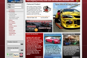 Sneak Peak of 2008 Vivid Racing Homepage