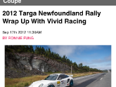 Autoblog Canada Targa Newfoundland PR