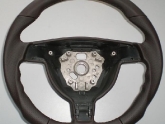 Custom Steering Wheel Porsche 997 Round Airbag Cocoa Leather