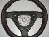 Custom Triangle Porsche 997 Steering Wheel Cocoa Leather