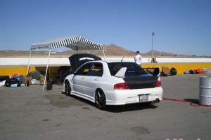 Willow Springs - Subaru vs EVO vs Mini
