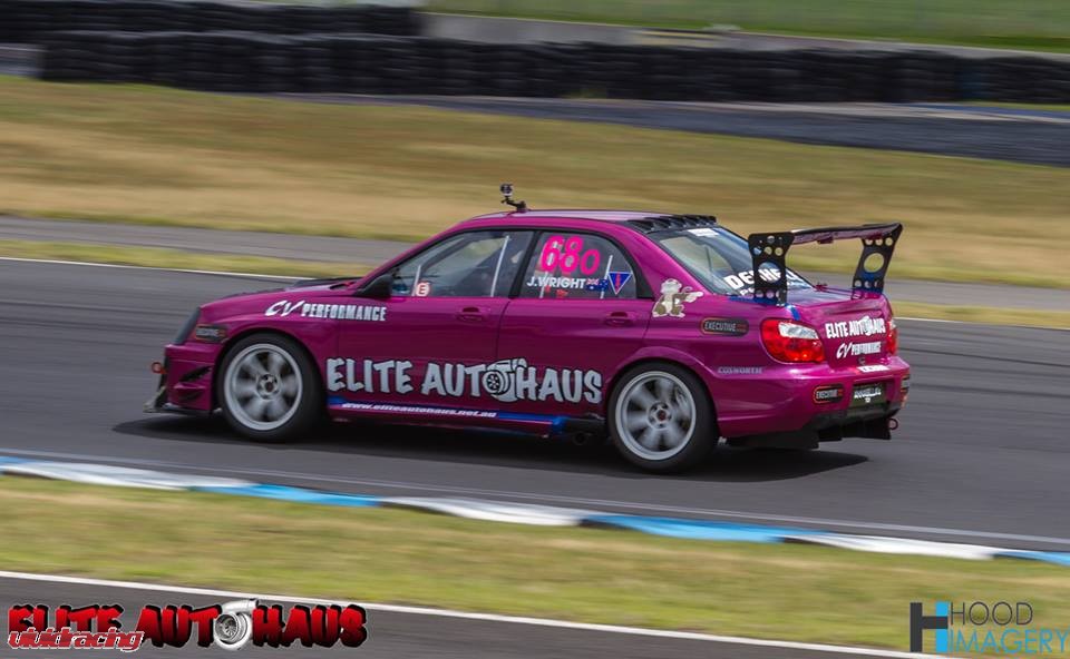 Subaru STI Purple Time Attack Car Racing in Australia