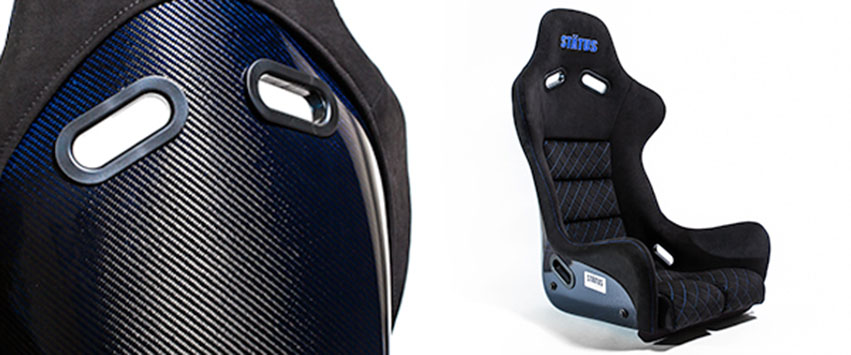 The Next-Level Racing Seat – Blue Carbon Backed Status Racing Seat