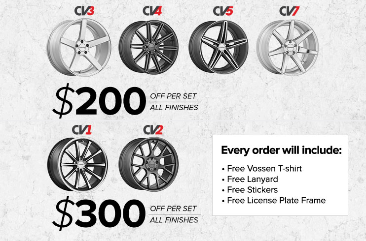 Save up to $300 on VOSSEN Wheels