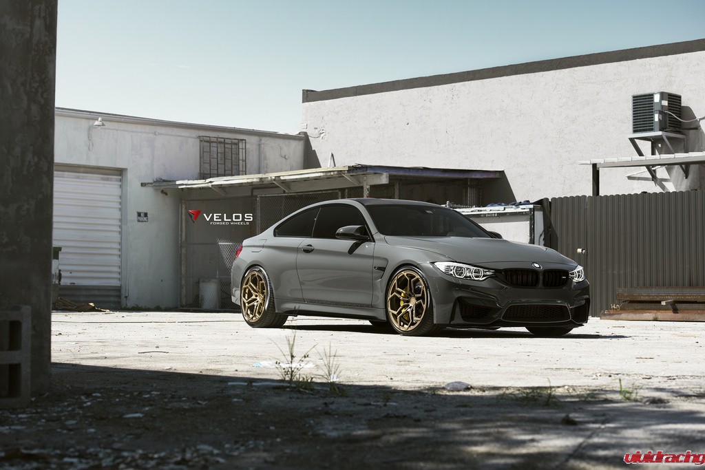 BMW F82 M4 on Velos XX 1 Piece Forged Wheels -High Quality photos-