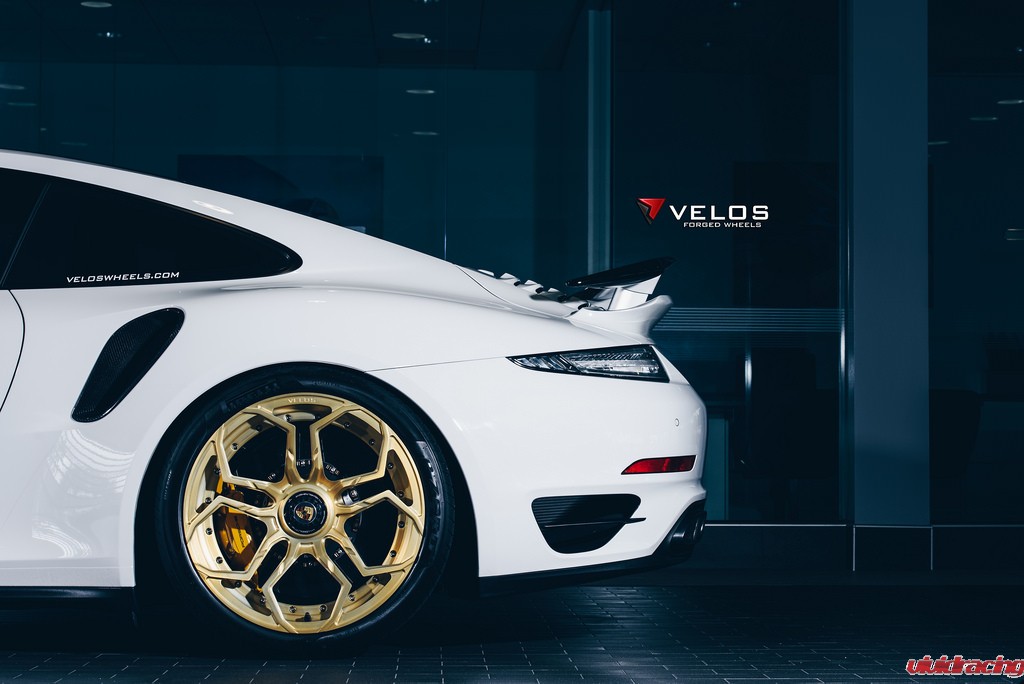 Velos Designwerks, Porsche 991 turbo, XX wheels, forged, fitment, matte, gold