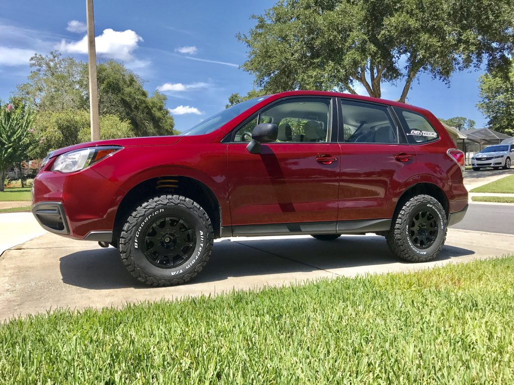 Lifted 2016 Subaru Forester with Method Race Wheels and BFG AllTerrain