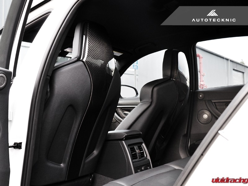 AutoTecknic Dry Carbon Seat Back Cover for BMW M3 and M4