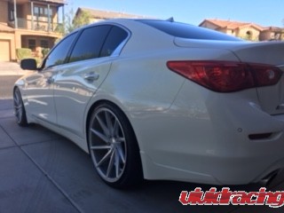 Infiniti Q50, Vossen wheels, RS-R lowering springs, fitment, suspension