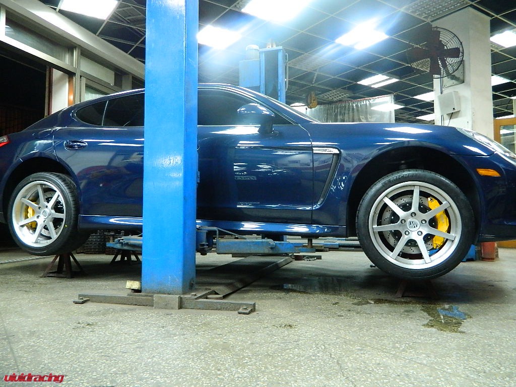 410mm front 385mm rear EVO12