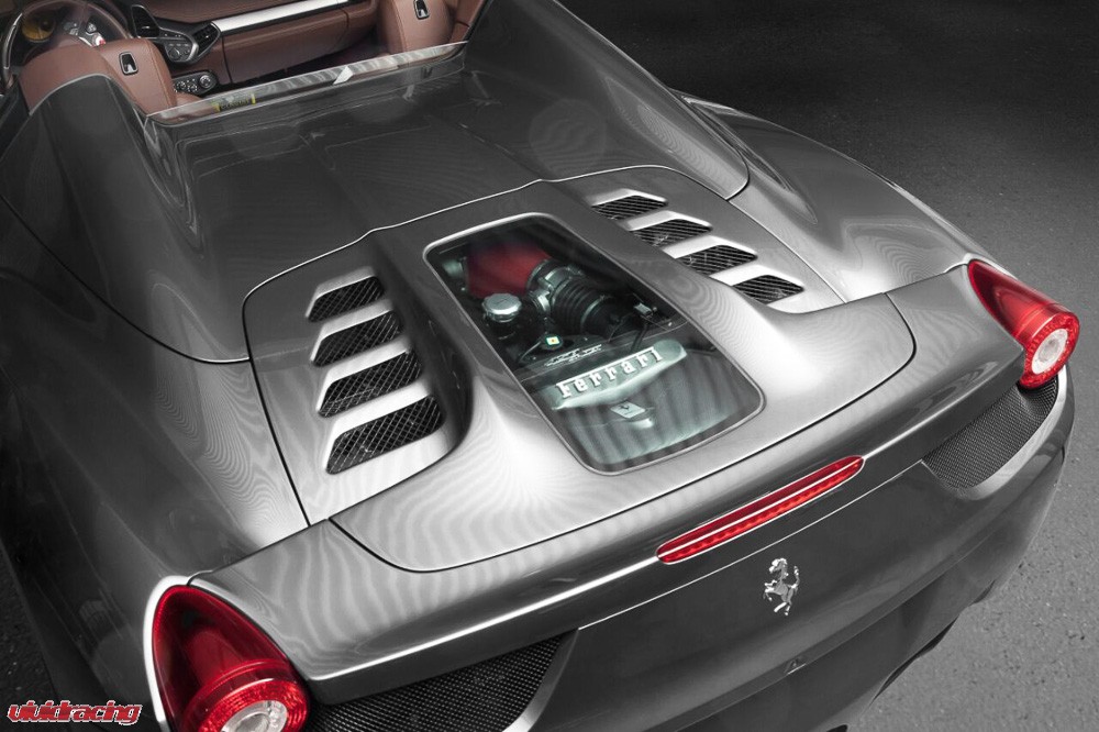 Customer’s Ferrari 458 Spider showcasing Capristo Aero & Performance