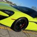 VR Forged D03-R Monoblock Black Wheels on Acid Green McLaren 570S