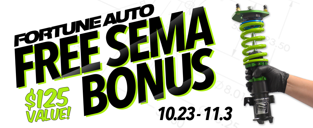 Free Radial Bearings With Purchase of Fortune Auto Coilovers