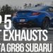 Top 5 Best Exhausts for the Toyota GR-86 / Subaru BRZ 2022+