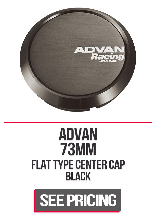 Advan Wheels Center Cap Flat - 73mm Black