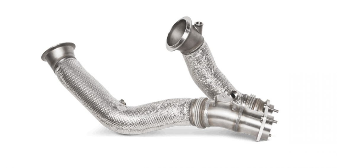New Akrapovic Exhaust Downpipes for BMW F87N M2 Competition Vivid