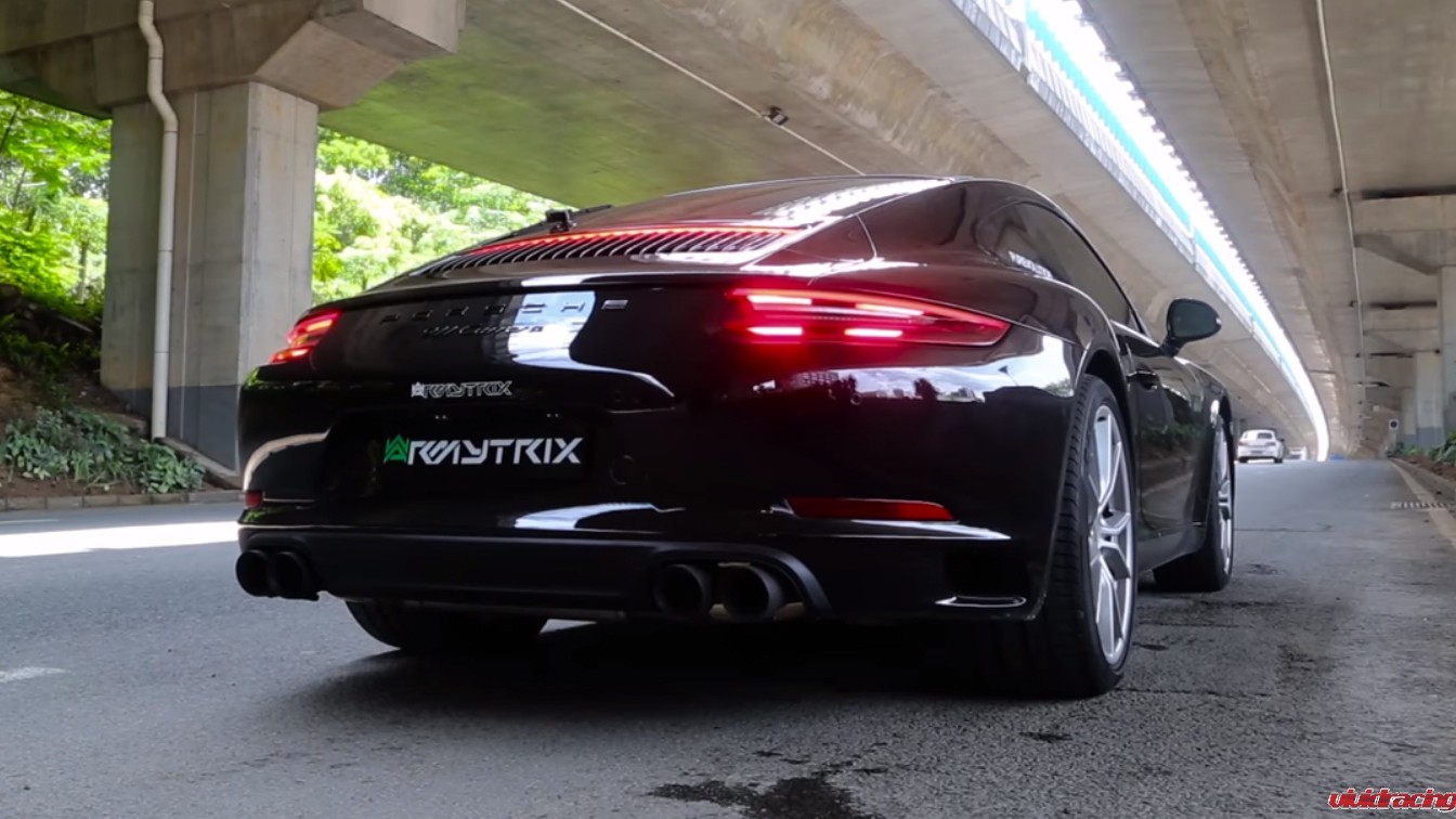 Porsche 991.2 Carrera with the new Armytrix Race exhaust Installed – Video inside