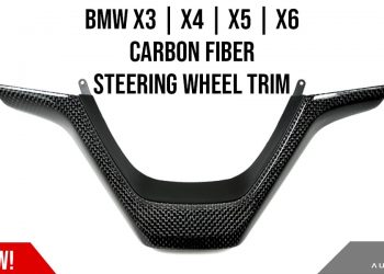 AutoTecknic Carbon Fiber Steering Wheel Trim Piece Now Available For BMW X3 | X4 | X5 | X6 2011-2018