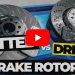 Slotted vs Drilled vs Standard Brake Rotors in 60 Seconds