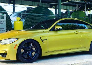 Customer Spotlight: BMW F82 M4 Competition on Advan GT Premium Wheels in Titanium Blue