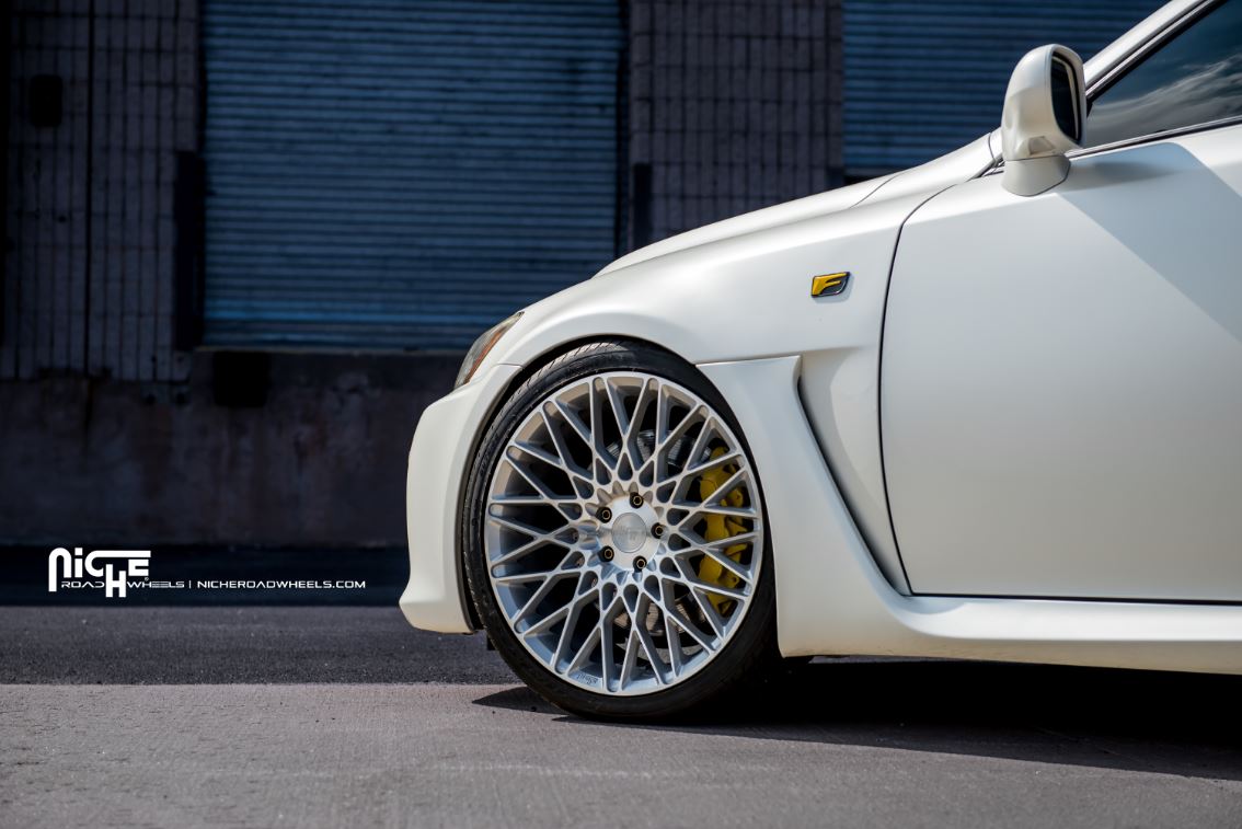 Lexus IS-F Perfect Stance Setup with Niche Wheels