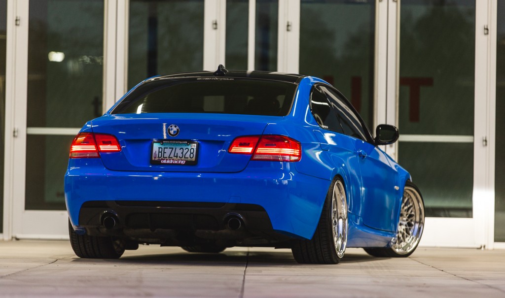 BMW E92 Msport 335i Niche Wheels with RSR Coilovers Intense Blue 3M