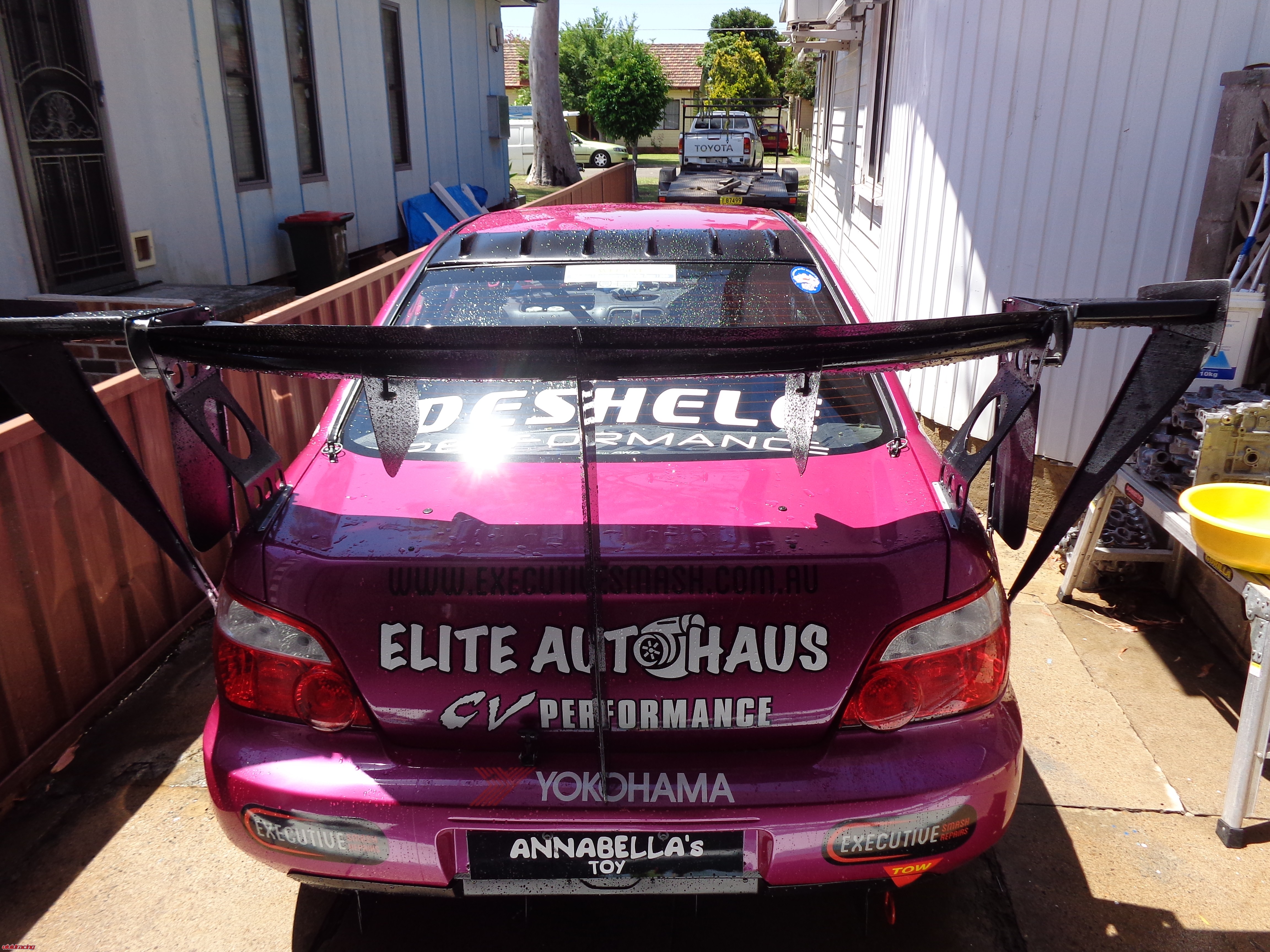 Captain John Wright Flys Again in his Time Attack Purple Subaru