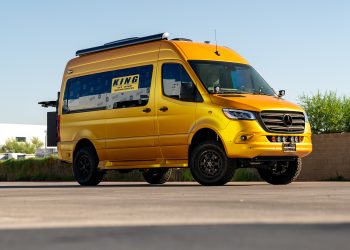 VanUp Custom Mercedes Sprinter Overland Build on VRForged Wheels