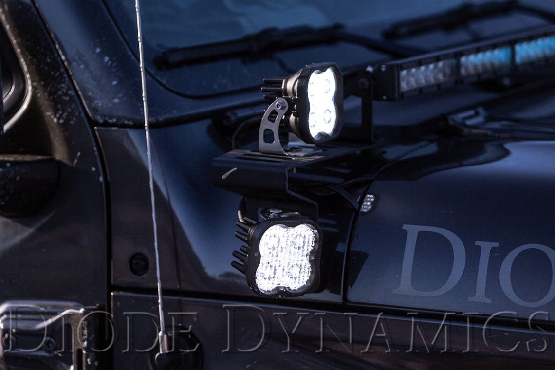 Diode Dynamics SS3 Cowl Mount For Jeep Wrangler JL and Gladiator JT Now Available Vivid Racing