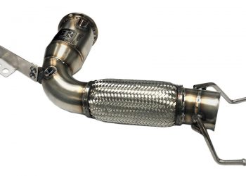 New Evolution Racewerks 4″ Downpipe for B46 Mini/X1/X2