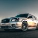 Subaru Forester XT Lowered on VR Forged D03-R Hyper Black Wheels