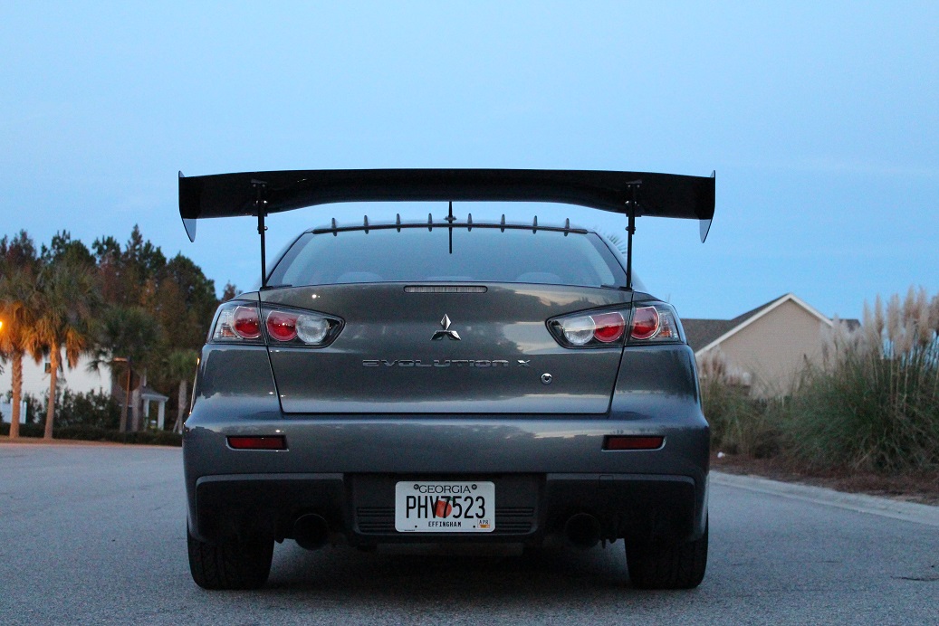 Mitsubishi EVO X with APR GTC300 Carbon Spoiler Vivid Racing News