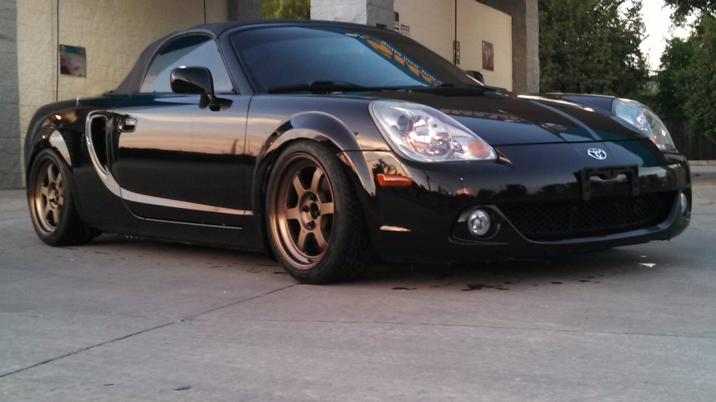 Volk TE37V Wheels on MR2 Spyder Bronze on Black Vivid Racing News
