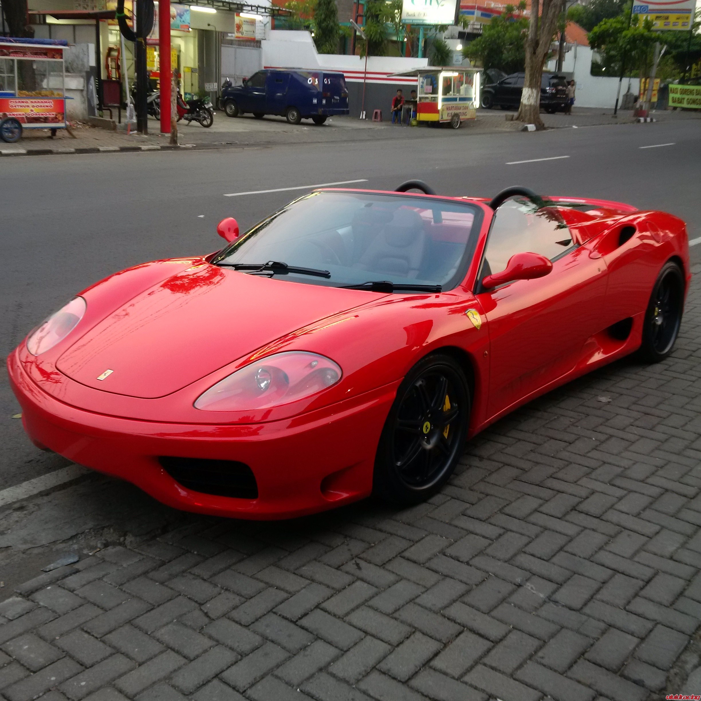 Ferrari 360 Spyder with Big Brembo Brakes in Indonesia