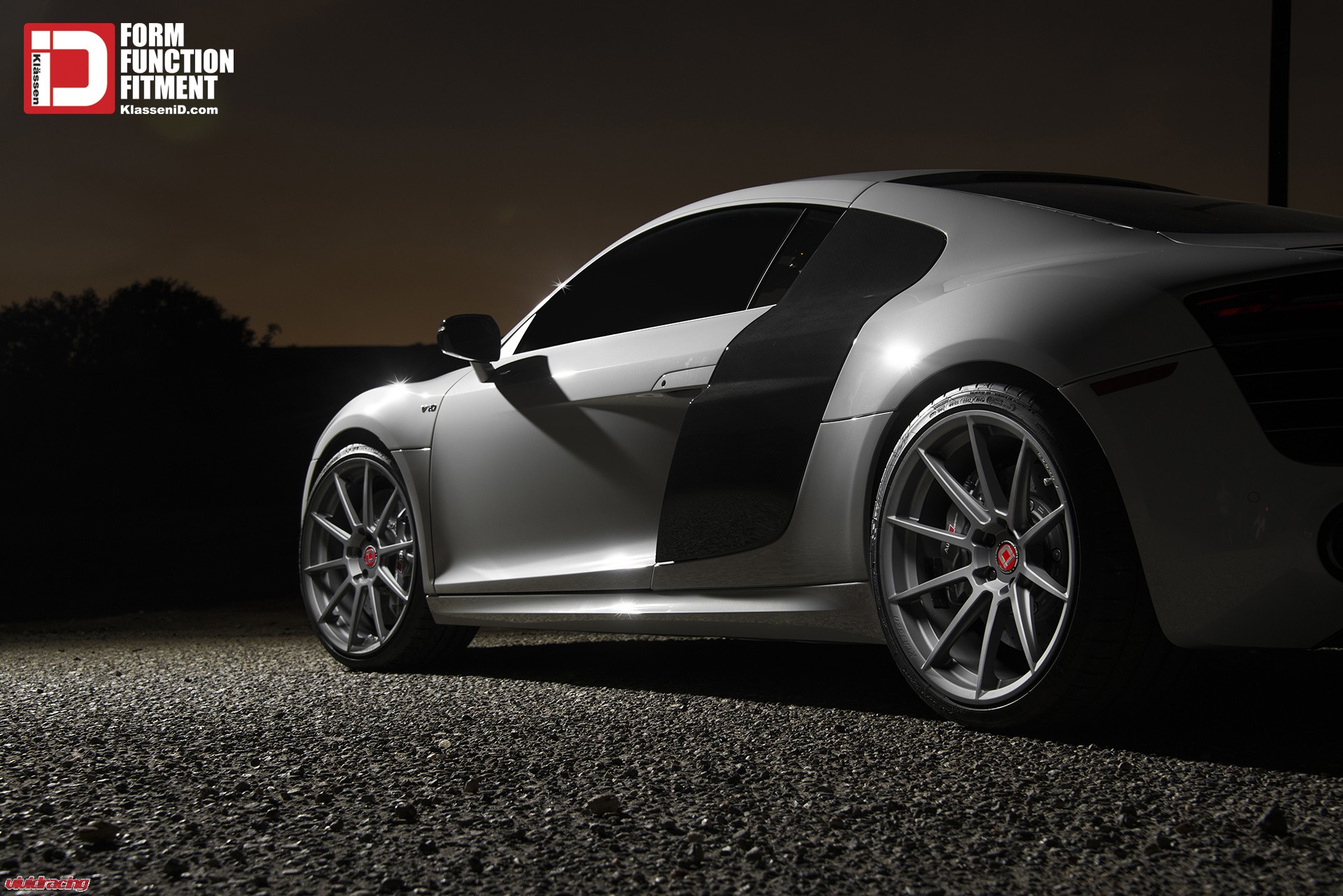 Audi R8 fitted on Matte Anthracite Klässen iD Wheels