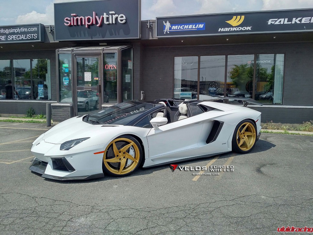 Lamborghini Aventador roadster, Velos Designwerks D5 wheels
