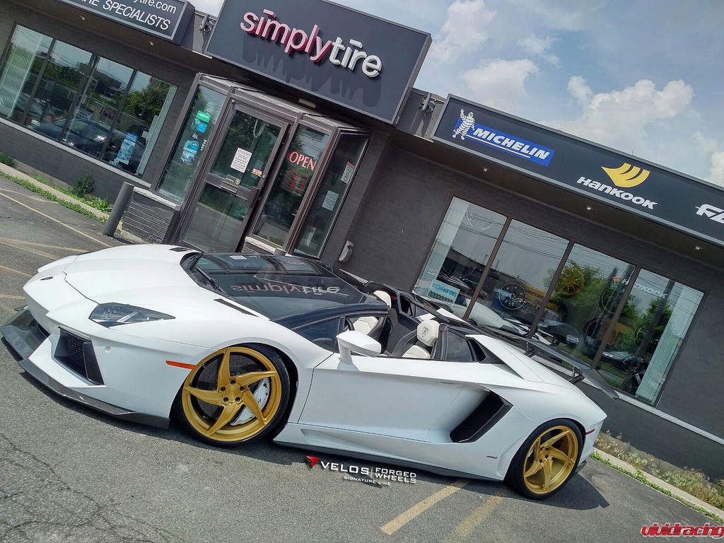 Lamborghini Aventador roadster, Velos Designwerks D5 wheels