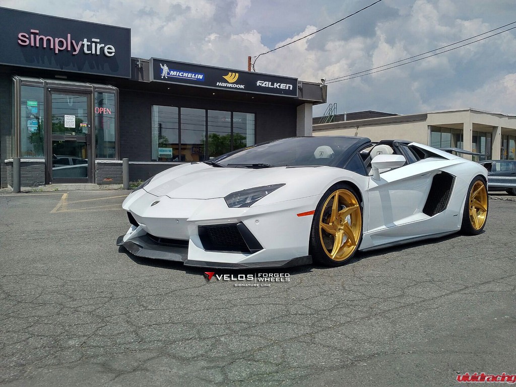 Lamborghini Aventador roadster, Velos Designwerks D5 wheels