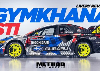 Travis Pastrana’s Gymkhana STI Reveal with Livery and Method Wheels