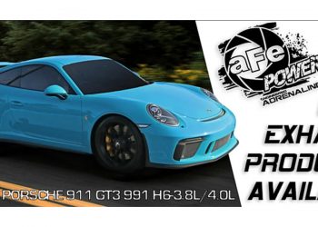 New aFe Secondary Muffler Delete Pipe for ’14-’19 Porsche 911 GT3