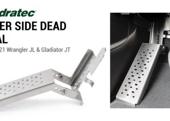 Quadratec Driver Side Dead Pedal for ’18-’21 Jeep Wrangler JL, Gladiator JT