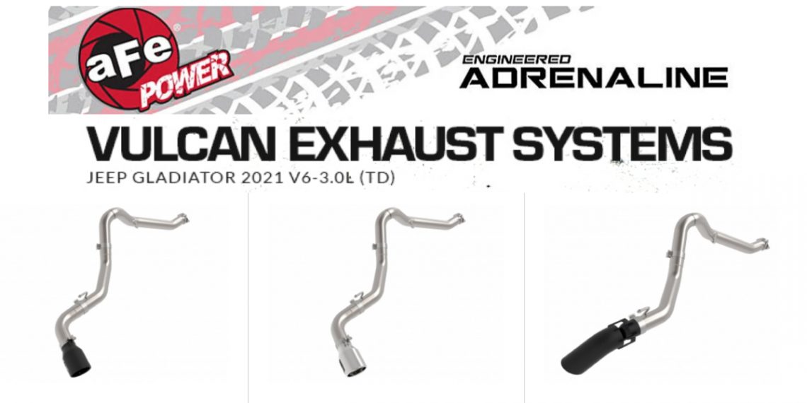 aFe Vulcan Series 3 Stainless Steel Exhaust for Jeep Gladiator