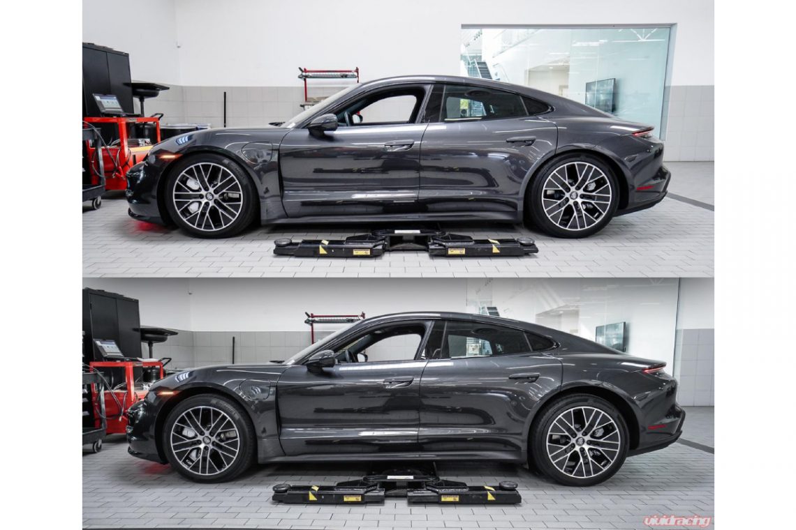 VR Performance Launches Lowering Links for Porsche Taycan 4S Turbo Vivid Racing News